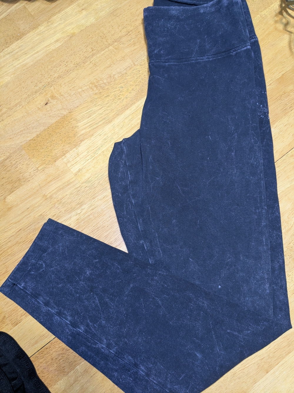 Express Black Washed Leggings